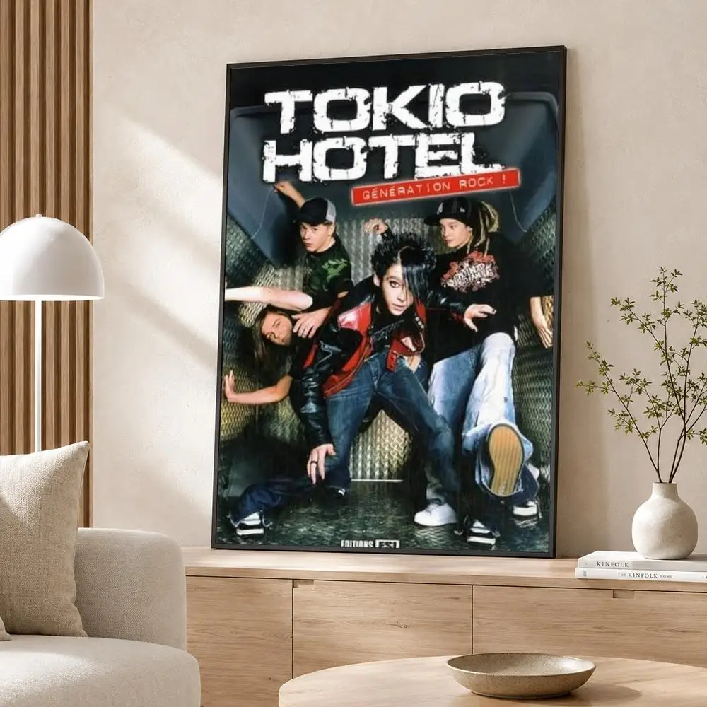 Band Tokio Hotel Poster Poster Wall Sticker Waterproof Self Adhesive HD Art  Bedroom Bar Decor