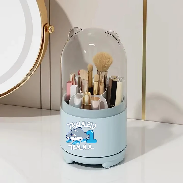 

Italian Brainrot Makeup Box Dustproof Visible Brush Cartridge Large Capacity Rotating Brush Cartridge Friend Birthday Gift