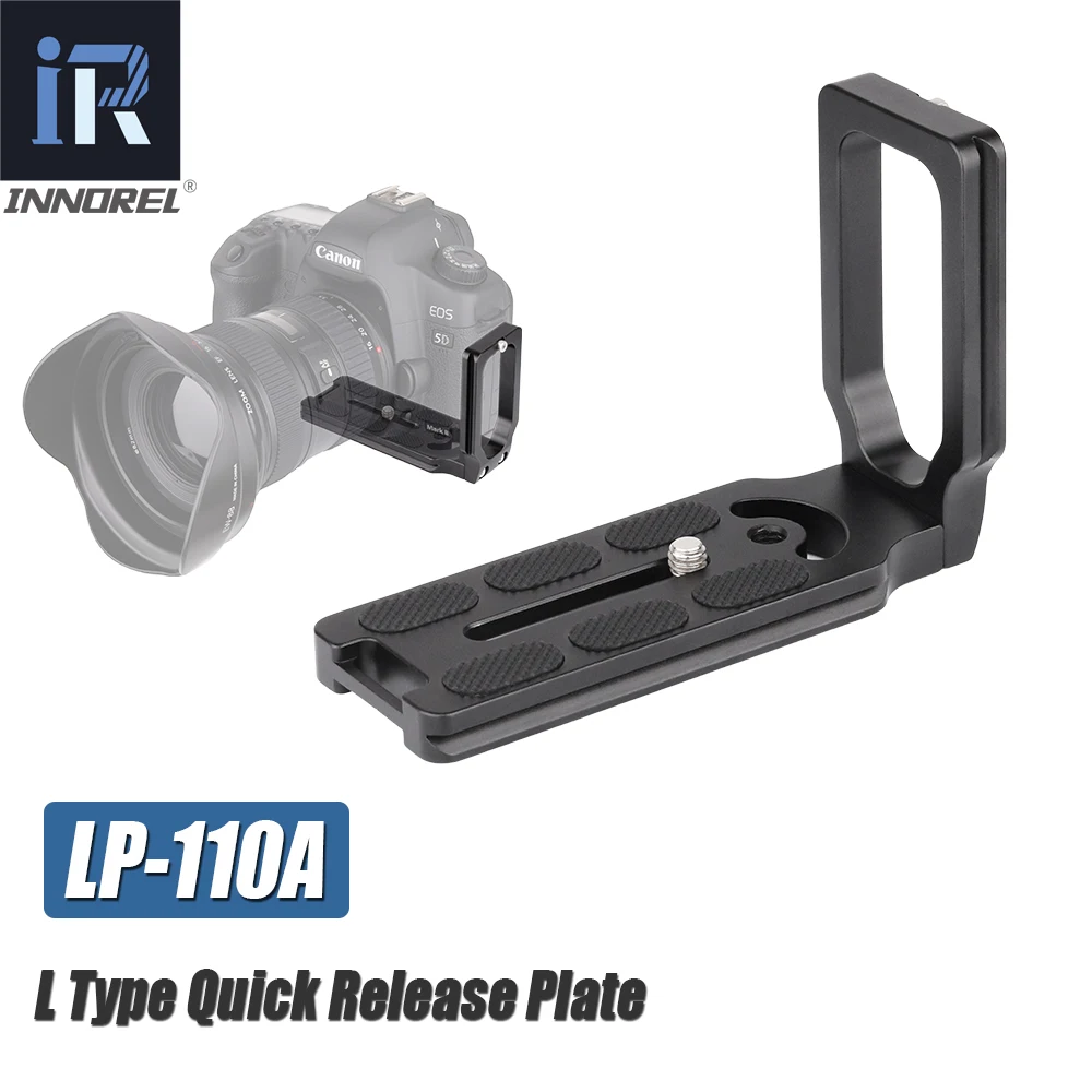 INNOREL LP-110A Professional L-Type Quick Release Plate Fast Charging Vertical Holder Handle Specially for Arca-Swiss Standard