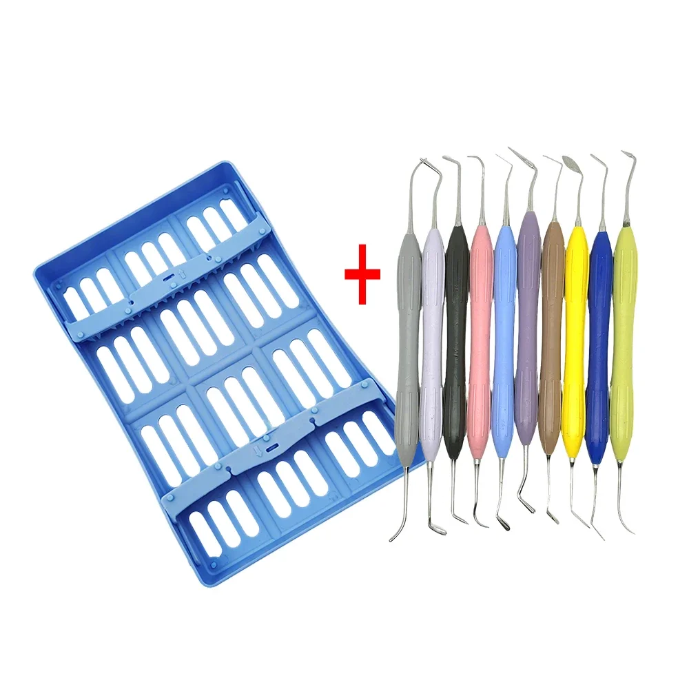 

10pcs Dental Composite Resin Spatula Set for Silicone and Composite Mixing Sculpting Tool for Aesthetic Restoration