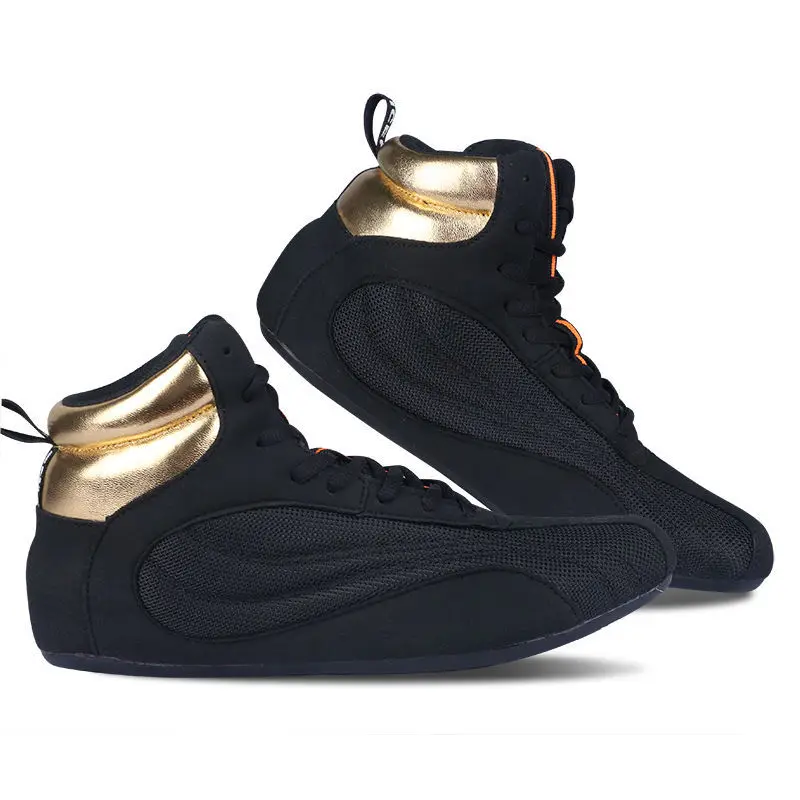 

New Men's Boxing and Wrestling Fighter Shoes Men's Fitness Comfort Matching Training Boxing and Wrestling Boots Wrestling Shoes