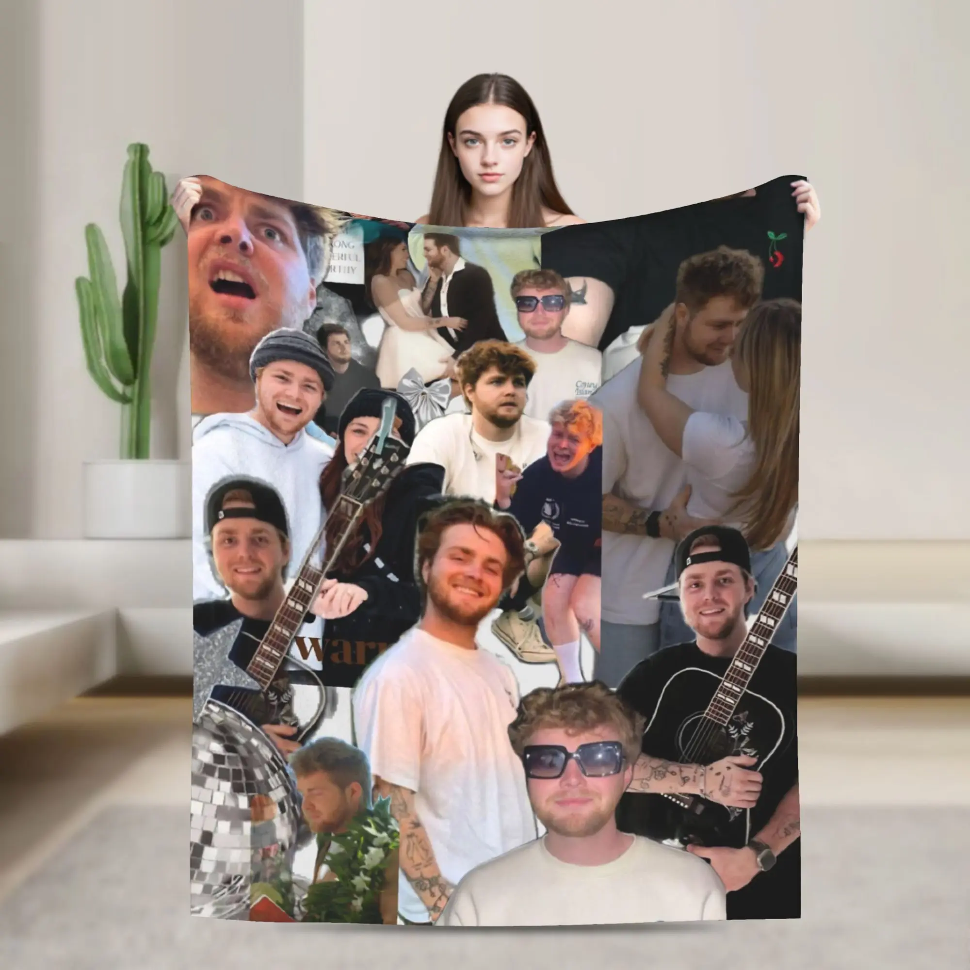 خمر أليكس وارن 2025 بطانية جودة الدافئة الناعمة الفراش يلقي الشتاء الزخرفية في الهواء الطلق طباعة المفرش