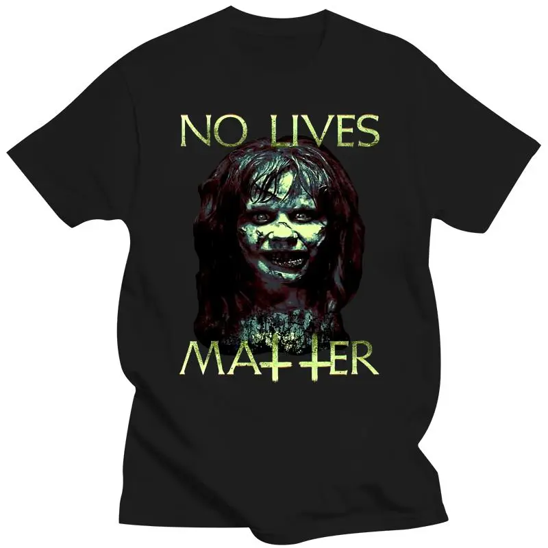 Mens Clothing No Lives Matter Exorcist T-Shirt The Exorcist T-Shirt Linda Blair T-Shirt