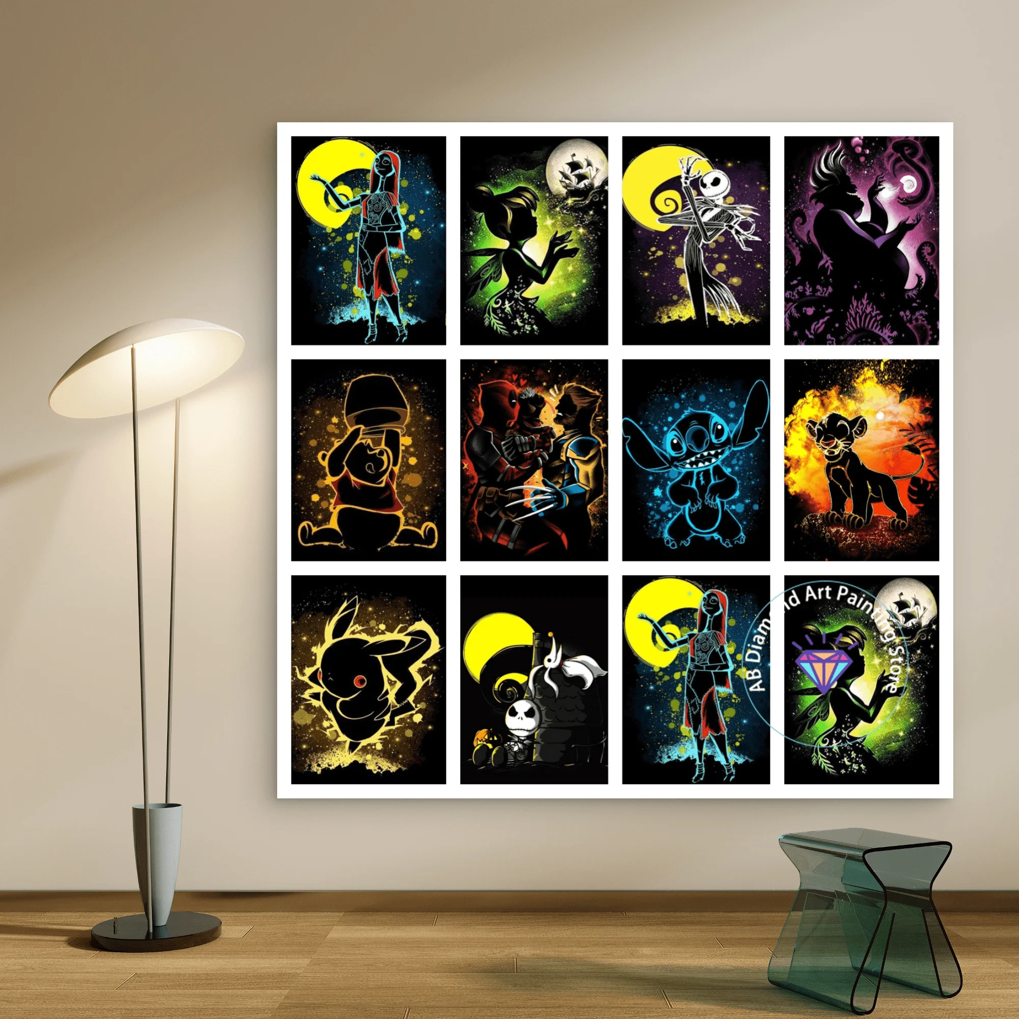 

Lilo&Stitch AB Diamond Painting Kit 5D DIY Jack Skellington Diamond Embroidery Cross Handmade Art Gift Crafts Home Decoration