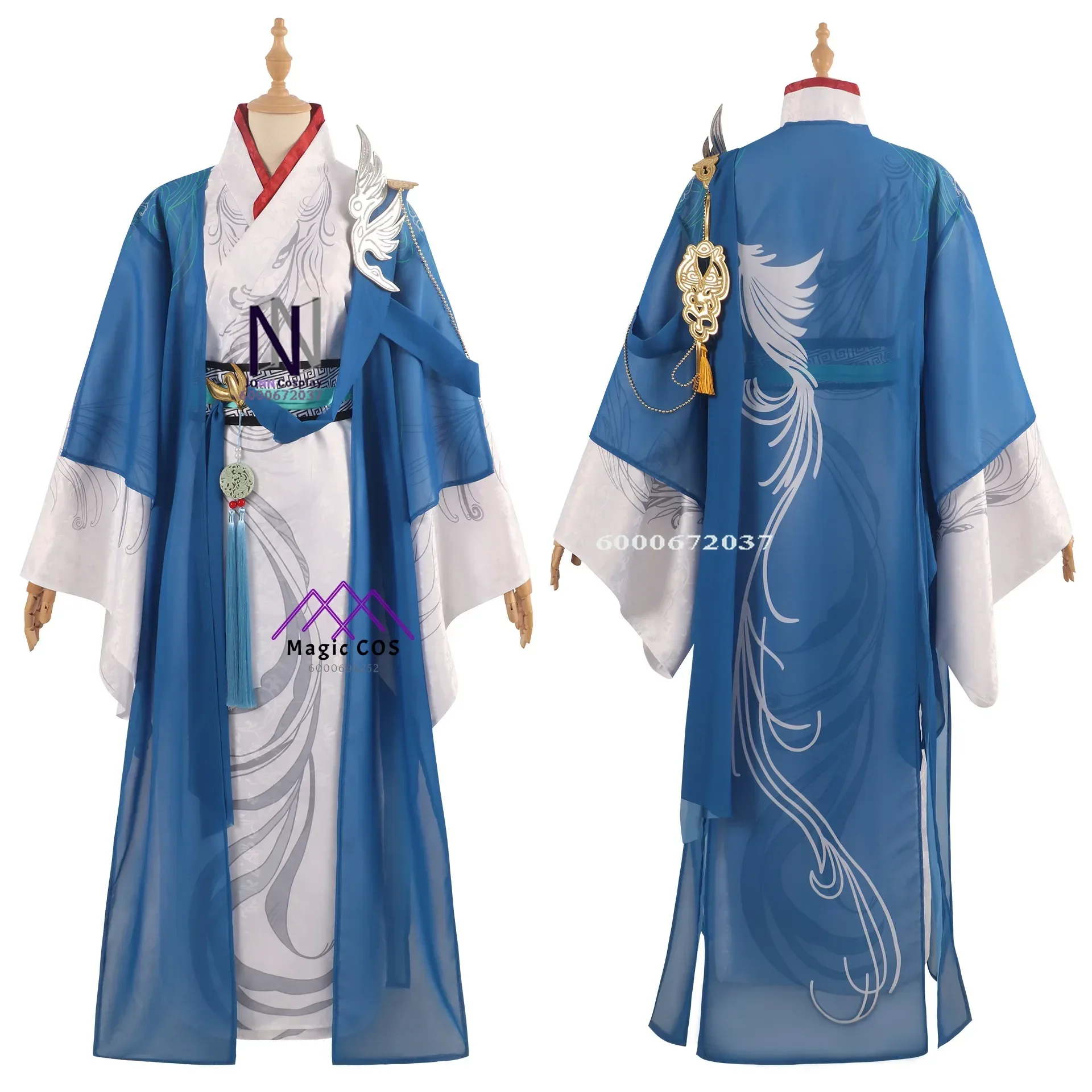 Justice Divine Shenxiang Cosplay Costume Budget-Friendly HanFU Swordsman Ancient Suit Killer Outfit Women Shirt Halloween Outfit