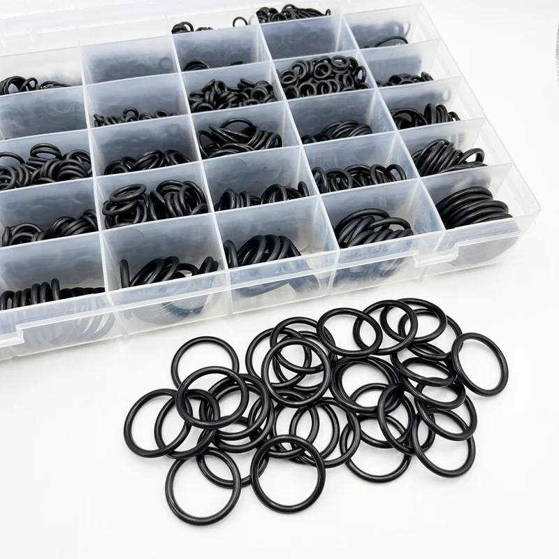 1400-100 Stück O-Ring Gummidichtungen Dichtungsring Set Nitrilkautschuk Hochdruck O-Ringe NBR Dichtung Gummiband O Gummiringe Set – Detail 5