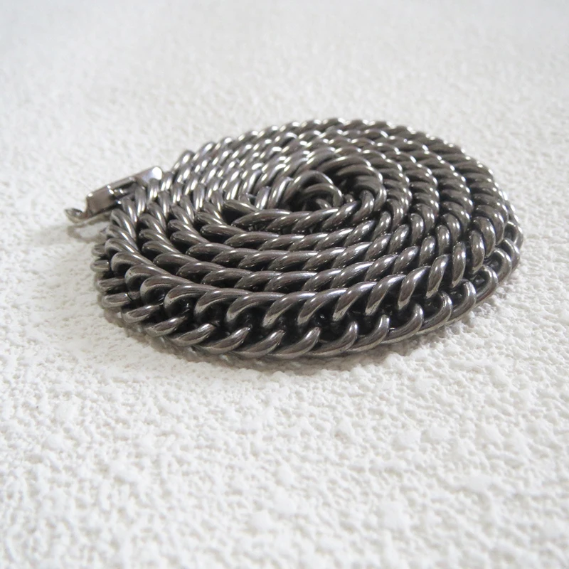 Pure Titanium Horsewhip Chain Necklace Titanium Hip Hop Chains Necklaces