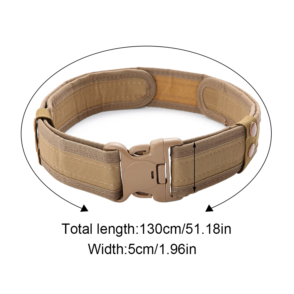 Men Canvas Combat Tactical Belts Quick Release Tactical Belt Outdoor Hunting Training Camouflage Waist Strap Waistband Belts