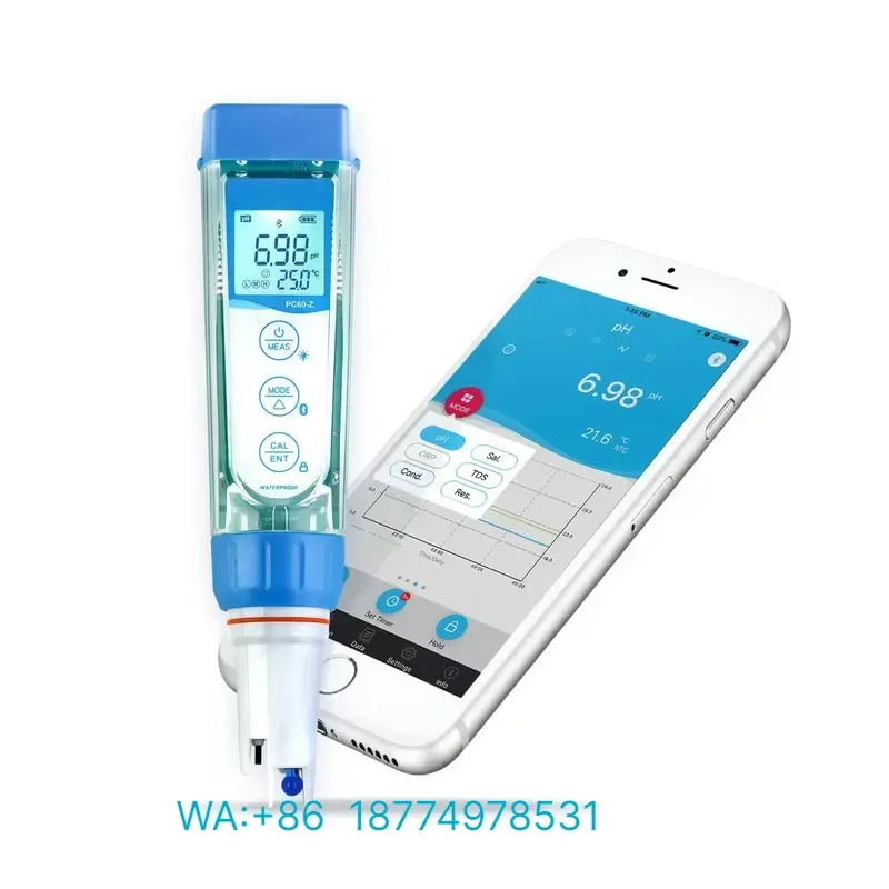 for NADE PC60-Z Lab Multi-Parameter PH Conductivity TDS Salinity Resistivity Smart Tester Kit for Seamless Water Quality