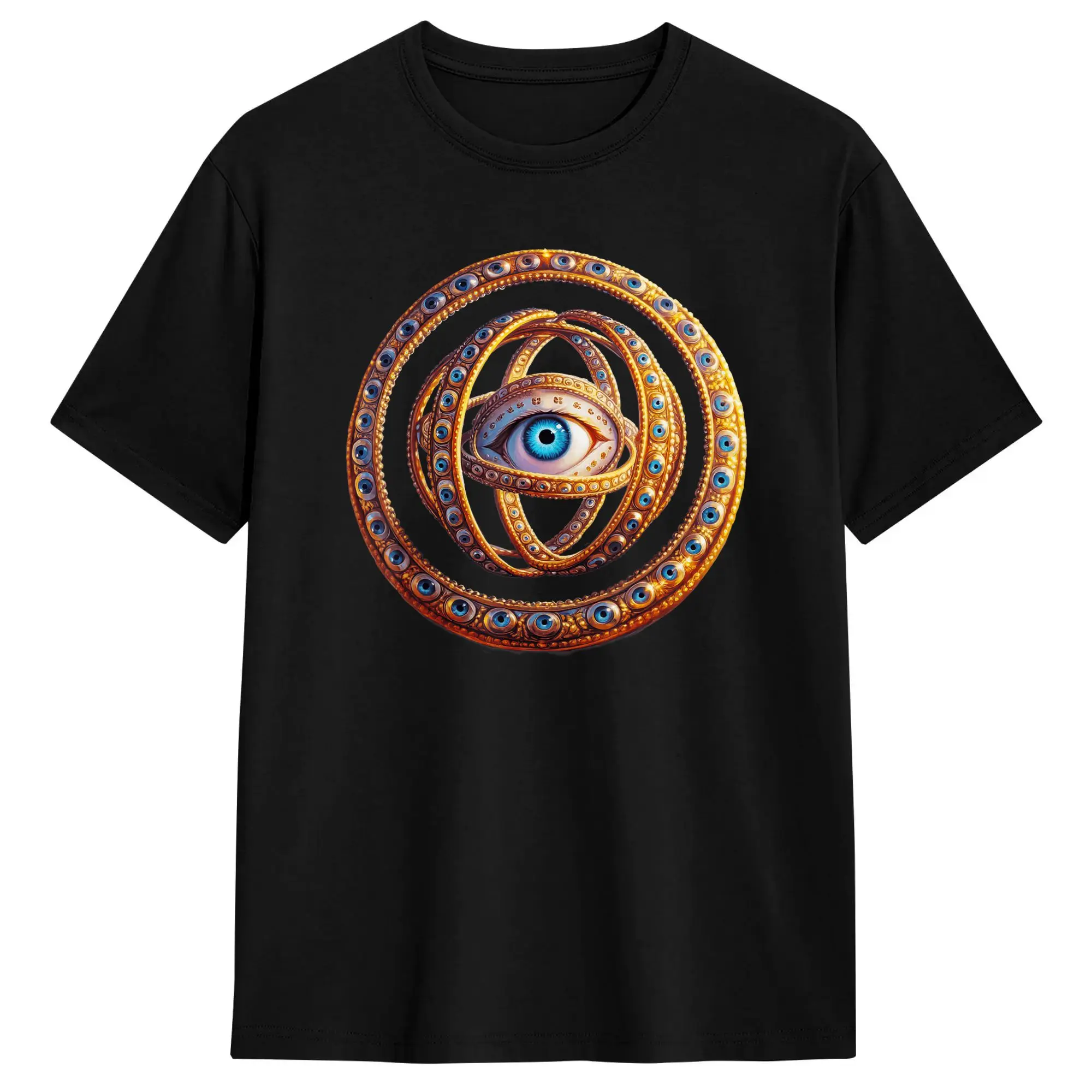 Men's T-Shirts Ophanim Biblically Accurate Angel Ezekiel's Vision Spiritual Awesome 100% Cotton Tee Shirt Short Sleeve  T Shirt