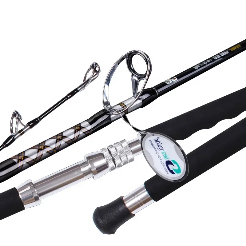 

High Carbon Strong Power Strengthen Guides Big Game Rod Trolling Rod 37-60kgs 60-110lb 1.80m Boat Fishing Rod