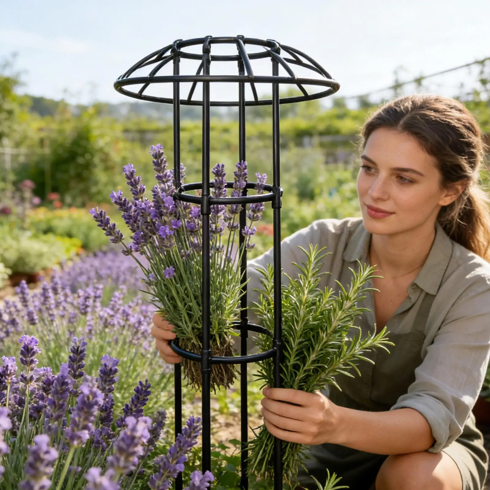 

Опора-зонтик для вьющихся растений: устойчивая декоративная подставка-башня для роз, клематисов, овощей, лиан