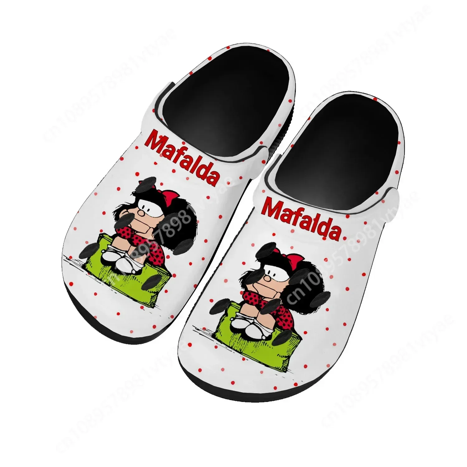 

Hot Cartoon Mafalda Home Clogs Mens Womens Youth Boys Girls Sandals Shoes Garden Bespoke Custom Shoes Beach Hole Slippers