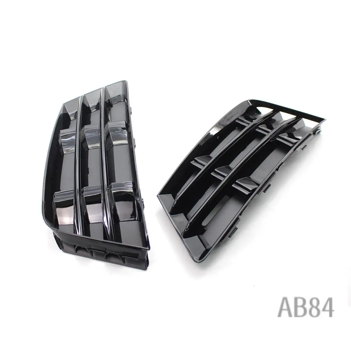 

1Pair Front Bumper Fog Light Grille Grill For- A4 B9 2016-2017 Fog Lamp Cover 8WD807681 8WD807682