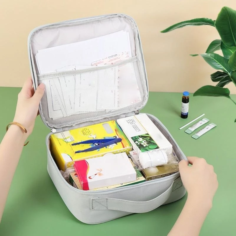 Empty First Aids Bag Emergency Kits 2Pcs Travel Size Survival Kits Small Bag First Aids Kits for Office Outdoor
