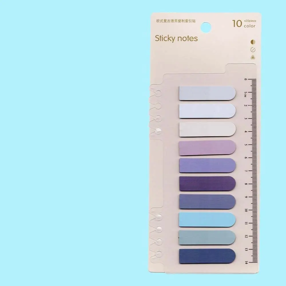 Morandi Color Bookmark Marker Sticky Labels Stationery Hand Account Notes Sticky Note Notepad Loose Leaf Index Index Memo Pad