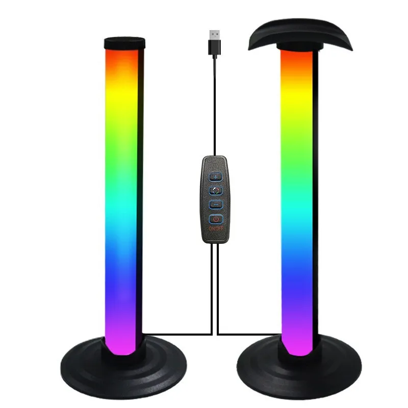 RGB Symphony Настольный светильник для наушников Подставка для наушников Игровой компьютер Звукосниматель Ритм Свет Ночник