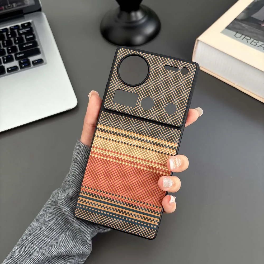 Striped Pattern PU Leather Magnetic Mag-safe Case for ZTE Nubia Z80 Z60 Z70 Ultra 5G Shockproof Wireless Charge Soft Cover Funda