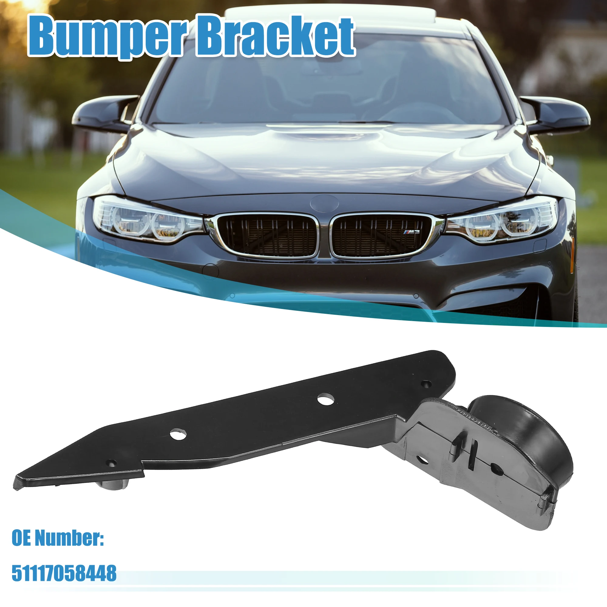 

UXCELL Монтажный кронштейн правого переднего бампера No 51117058448 для BMW 328i