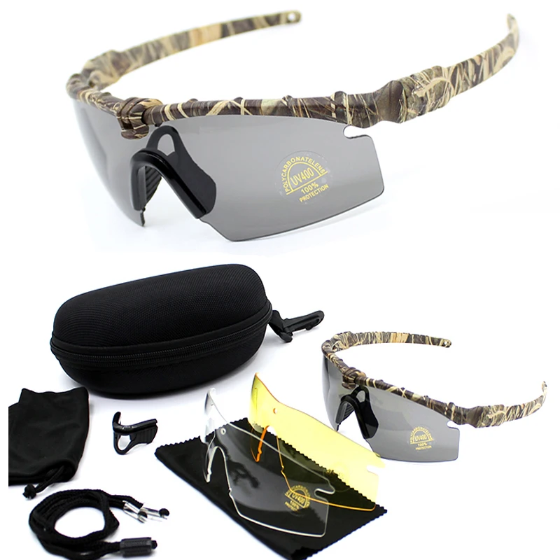 

Tactical Polarized Glasses Outdoor Sport Airsoft Shooting Sunglasses 4 Interchangable Lens