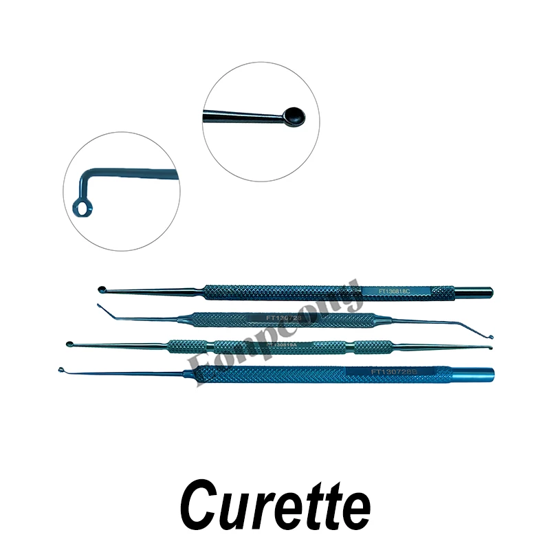 Curette Double Ended Capsule Polishing Curette Whitman Shepherd Double-Ended Capsule Polisher