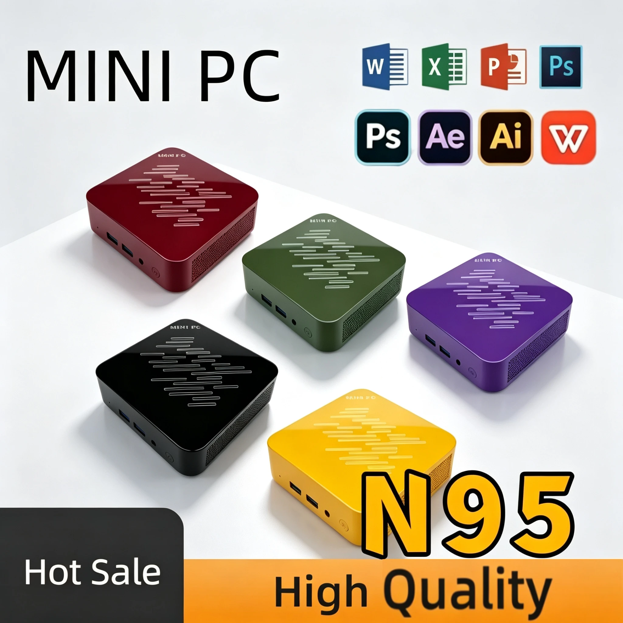 NEW Intel Core N95 16GB RAM 1/2TB SSD Bluetooth 5.2 WiFi6 1000M Ethernet  Gaming Office Intel I9 Mini PC