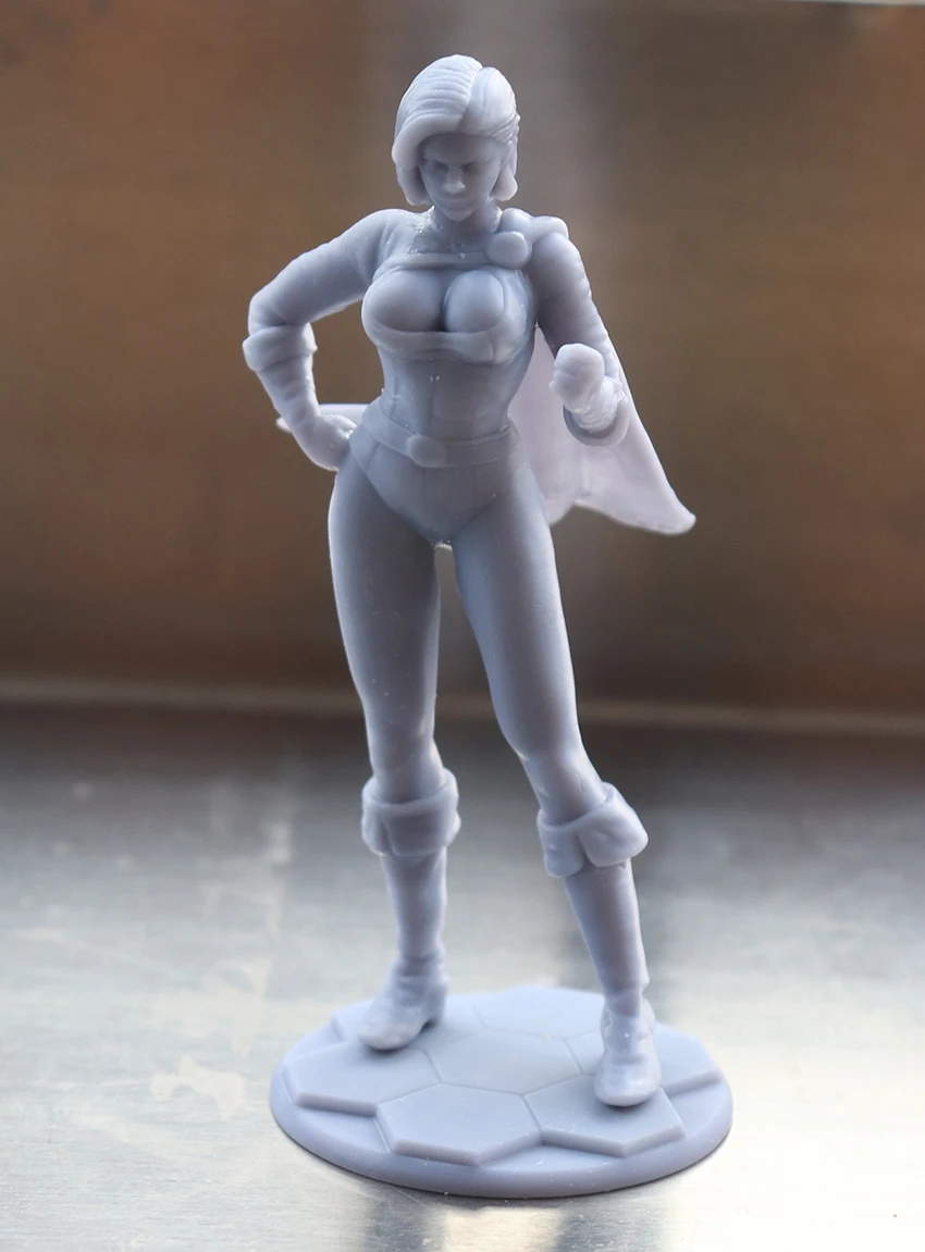 1/24 75mm 1/18 100mm Resin Model Power Lovely Girl Figurine Sculpture Unpainted Painted  RW-330