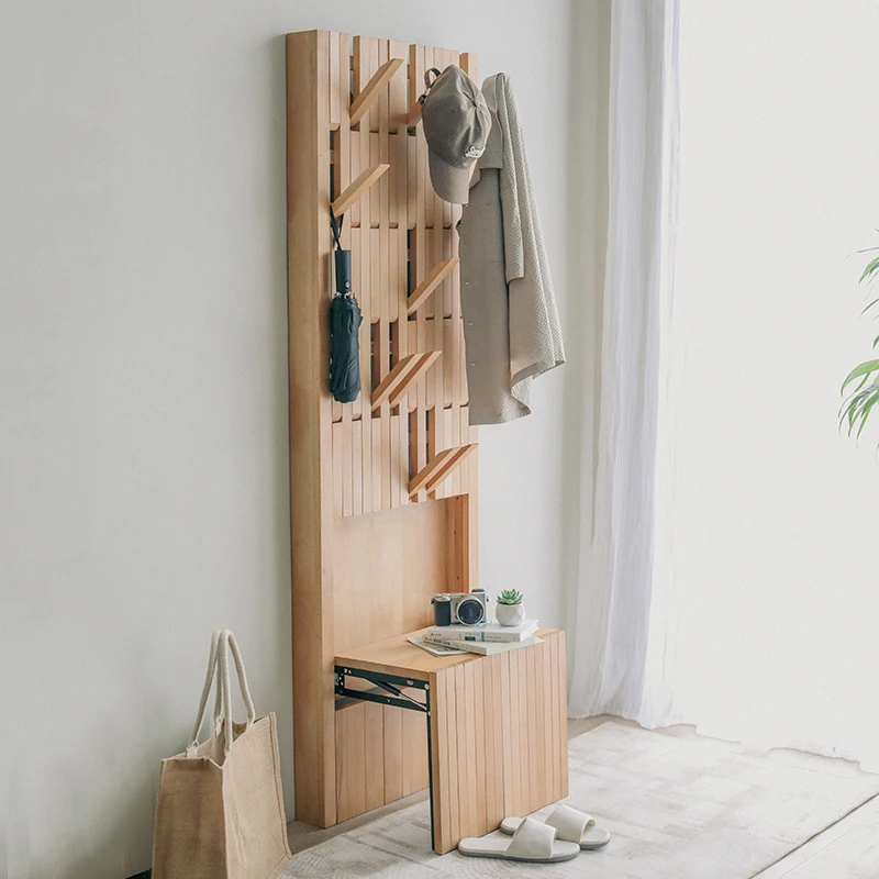 

Solid wood shoe change stool household door entry shoe cabinet integrated sitting shoe stool multi-functional entrance clothes r