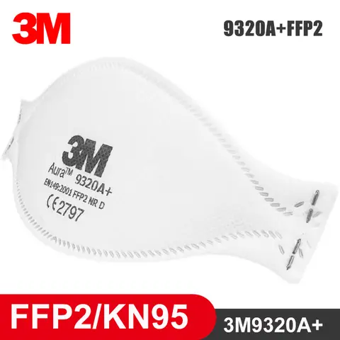 3M Aura 9320A+ foldable protective mask no valve head anti dust haze for adult Particulate Respirator powder dust industry