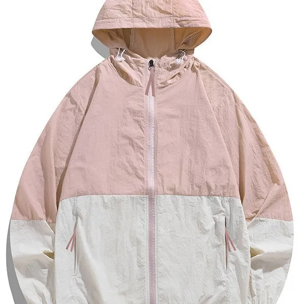 

Summer Outdoor Quick Dry Sun-Protective Thin Jacket Men Hiking Fishing Cycling Hooded Gym Sport Windbreaker Ultra Light Coats