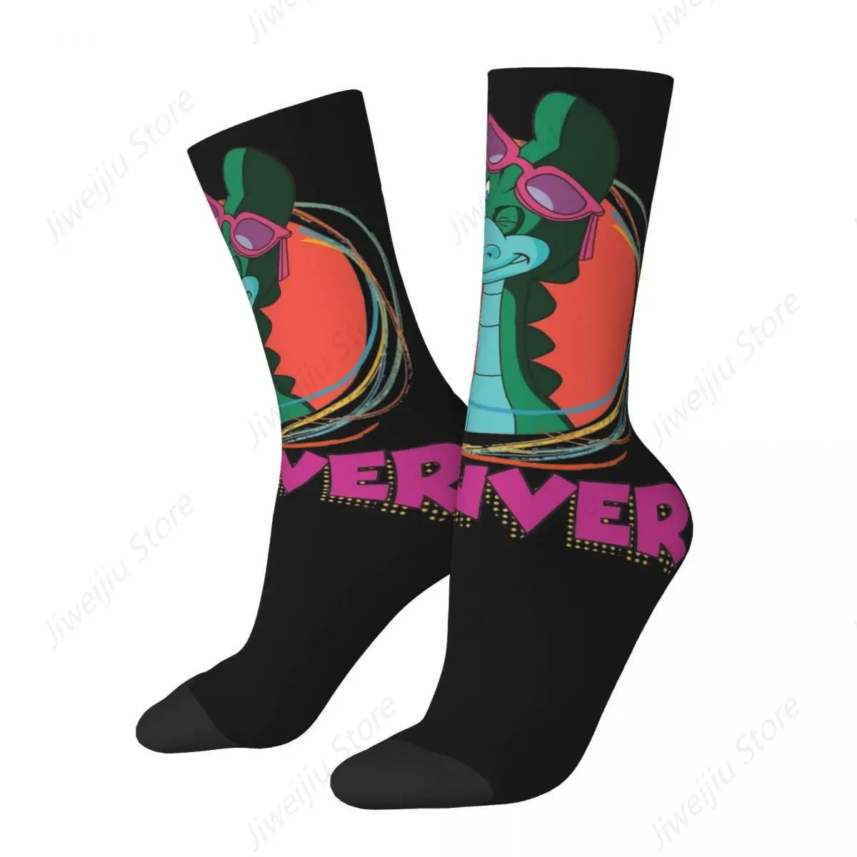 Denvers The Last Dinosaur Funny (2) Socks Winter Stockings Trendy Men Medium Soft Socks Graphic Skateboard Anti Slip Socks