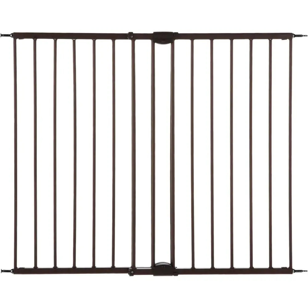 

Adjustable Width Pet Gate: 28.68-47.85, 31 Tall, Matte Bronze, Hardware Mount for Home