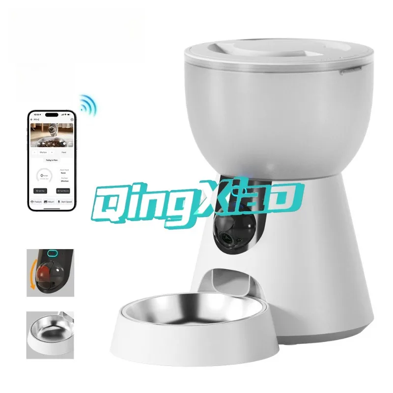 Smart Pet Feeder With Timer For Cats Dogs Automatic Cat Food Dispenser Remote Controlled Timed Feeding For Pets Supplies