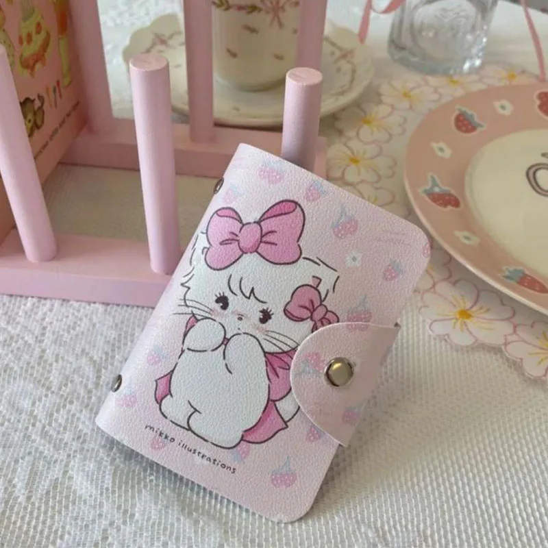 New Kawaii Mikko Card Bag Compact High-Capacity Multi Slot Card Pack Cartoon Cute Ins Birthday Gifts Girlfriend Gifts For Girls