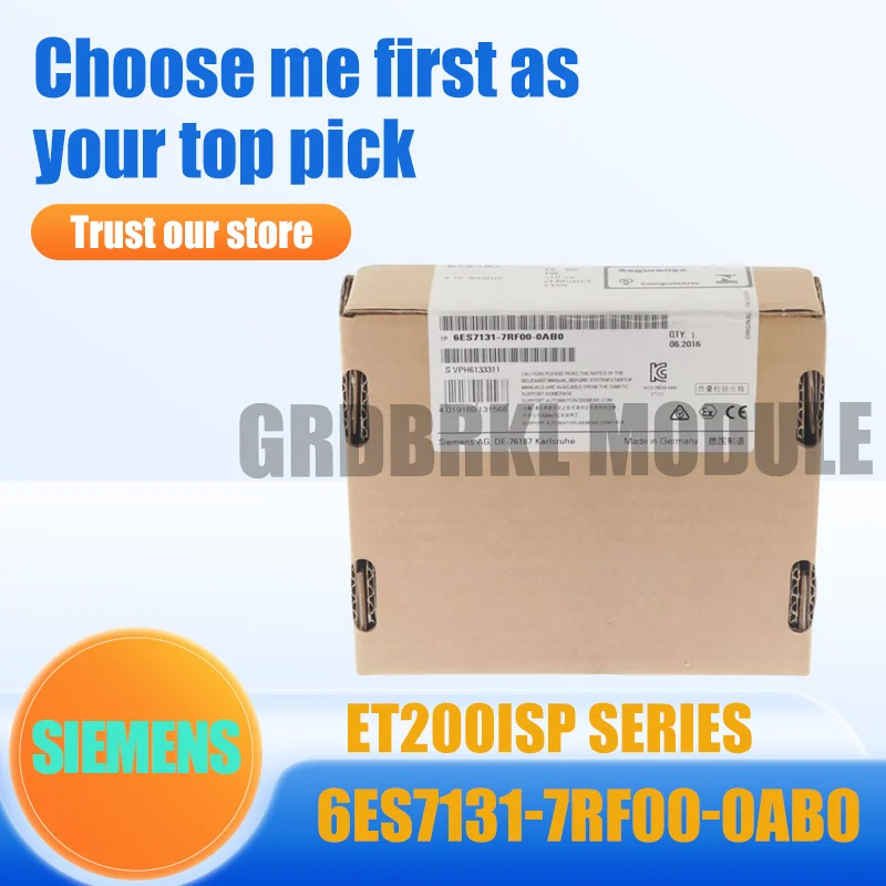 

Новый оригинальный модуль цифрового ввода SIEMENS 6ES7131-7RF00-0AB0 6ES7 131-7RF00-0AB0 ET200iSP на 8 точек