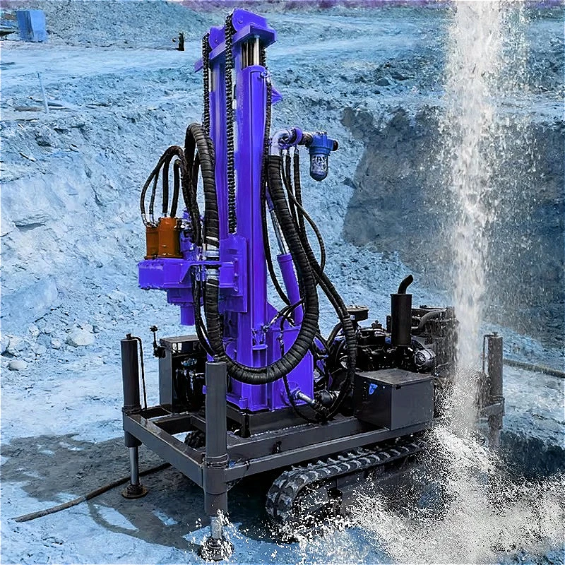 Mobile Water Well Drilling Rig 180 Meter Manufacturer Municipal Water Supply Drilling Supports Customized Drilling Rig Machines
