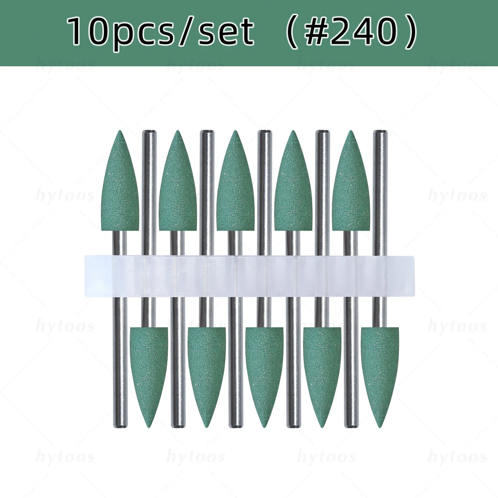 HYTOOS 6*16mm Kegel Silikon Nagel Bohrer Bits 3/32 "Pediküre Polieren Bit für Nagel Bohrer maniküre & Fußpflege Vorbehandlung Werkzeuge