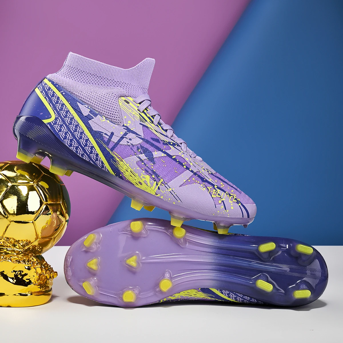 

Мужские футбольные бутсы, тренировочные бутсы для мальчиков, спортивные футбольные бутсы на открытом воздухе для взрослых, длинные шипы, нескользящие бутсы, дышащие кроссовки