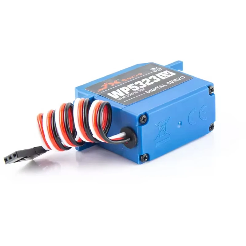Serwo JX Servo WP5323LV 23kg Cyfrowe Wodoodporne 6.0V IP67 Standardowe Serwo z Metalowymi Przekładniami do Samochodów RC 1/8 1/10 i Łodzi