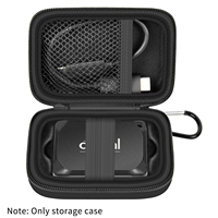 Carrying Case Compatible with Crucial X10/ X9 Pro 4TB/ 2TB/ 1TB Portable SSD, External Solid State Drive Hard Storage Holder Bag