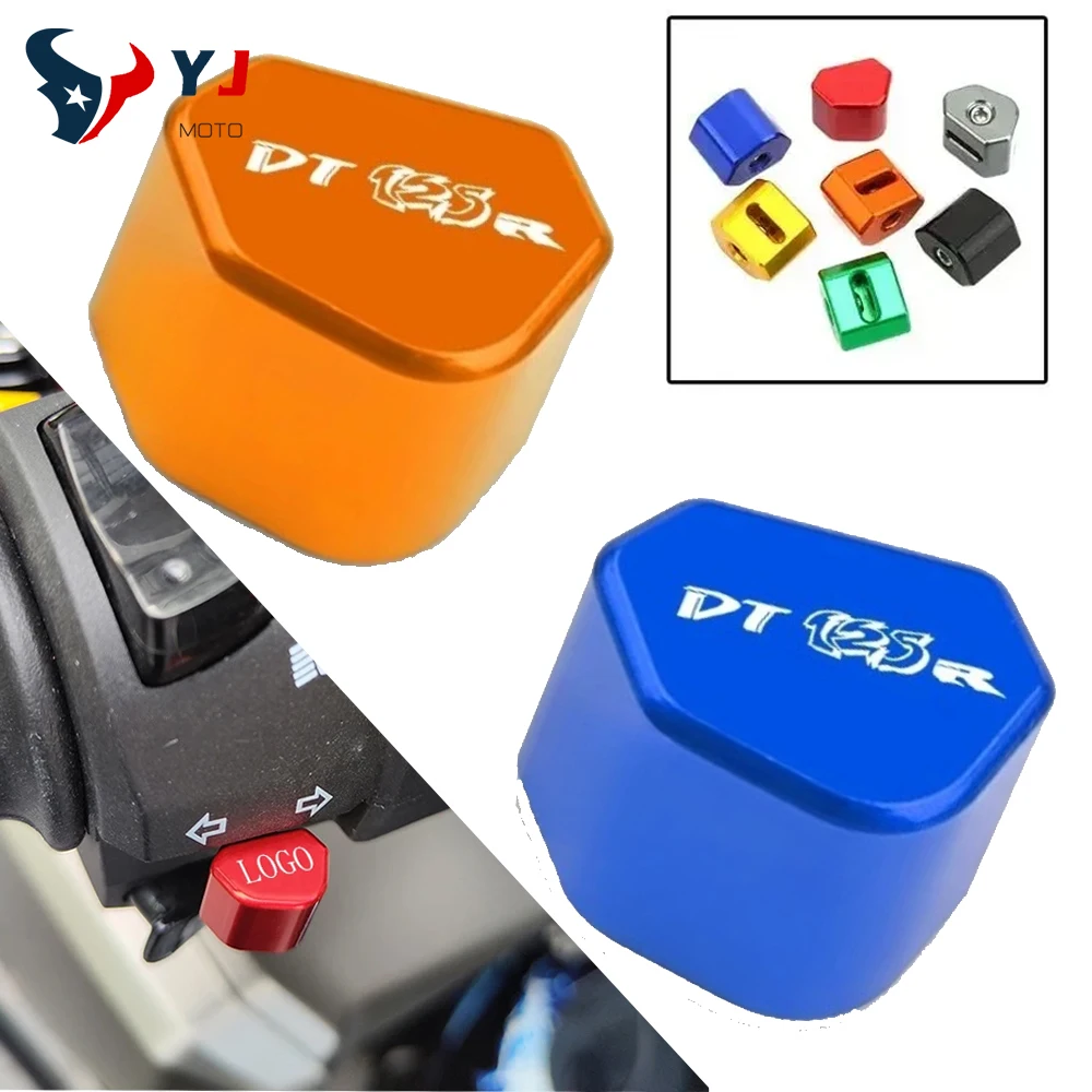 CNC Locomotive Motorcycle Turn Signal Switch Button Replace Decorate For Yamaha  DT125R DT125RR Steering Switch Accessories