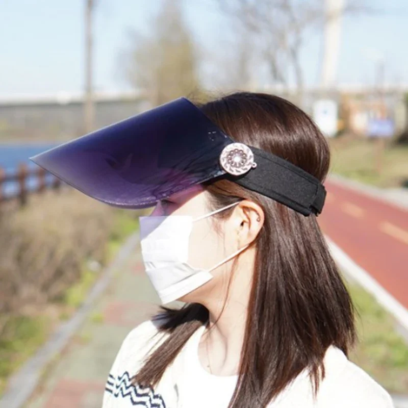 

Women's Summer Hat UV Protection Wide Brim Design Empty Top Golf Adjustable Breathable Hat Hiking Fishing Full Face Sun Hat