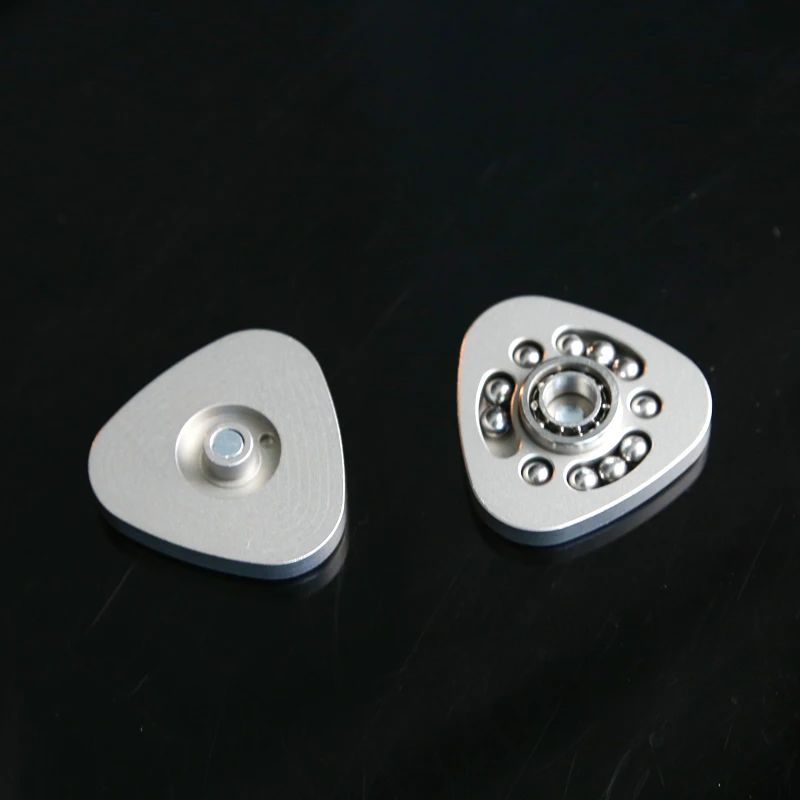 Rice Ball Fidget Slider Toy Stainless Steel Spinner Finger Push Spin Coins Fidget Toys EDC Gear For Adults Kids Gifts