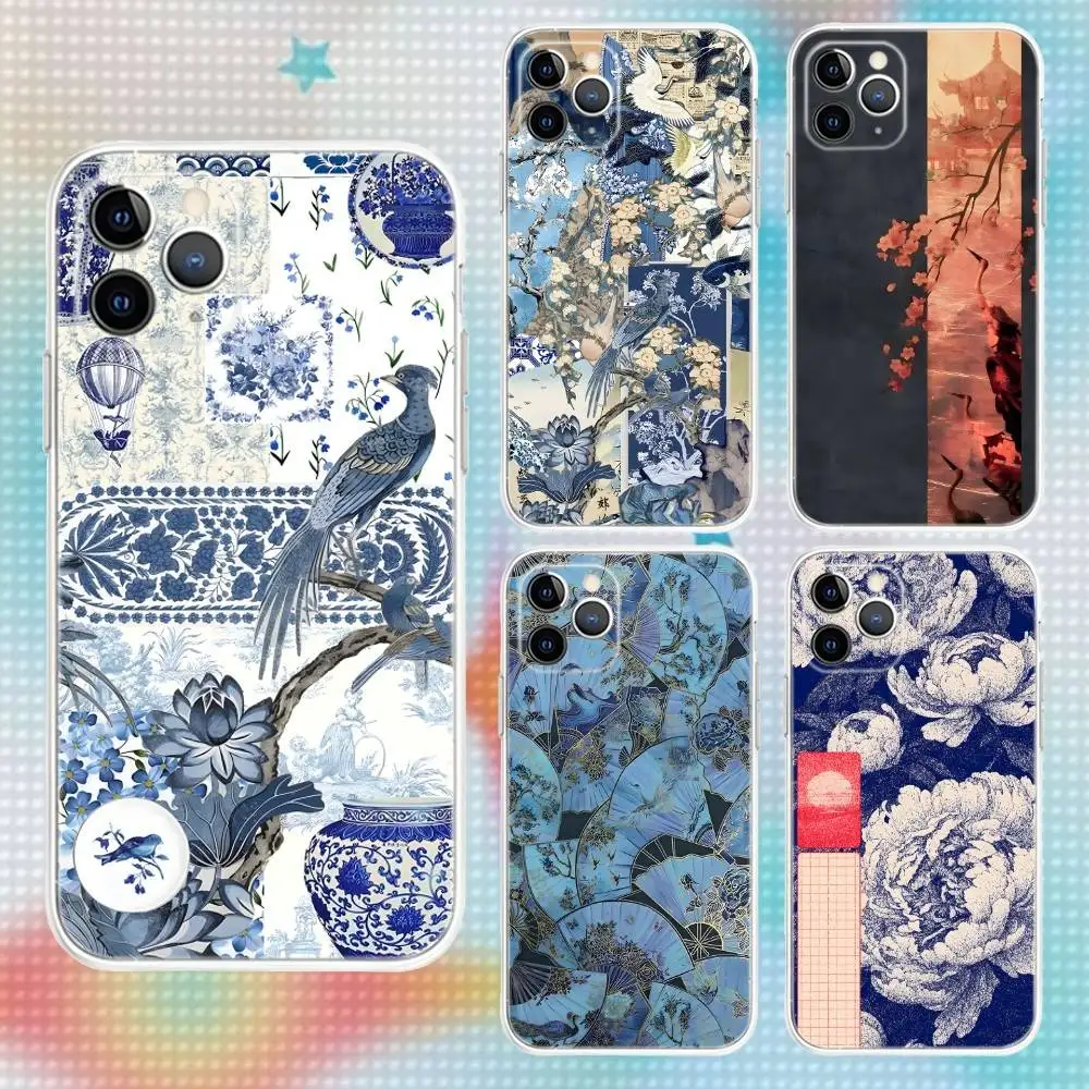 

China-Chic Mosaic Graffiti Phone Case For iPhone 17,16,15,14,13,12,11 Pro,Max,Plus,Air,X,XS,XR,SE,Mini Transparent Soft