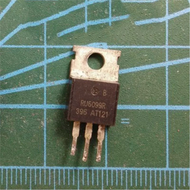 Usado 1pcs RU6099R TO-220 Pode substituir IRF3205 IRF3206 P75NF75 Em Estoque Desmontagem Original