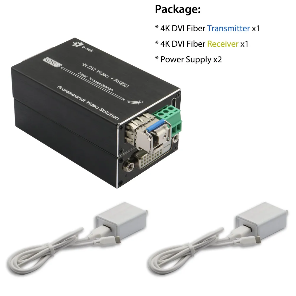 Mini 4K Dvi Fiber E…