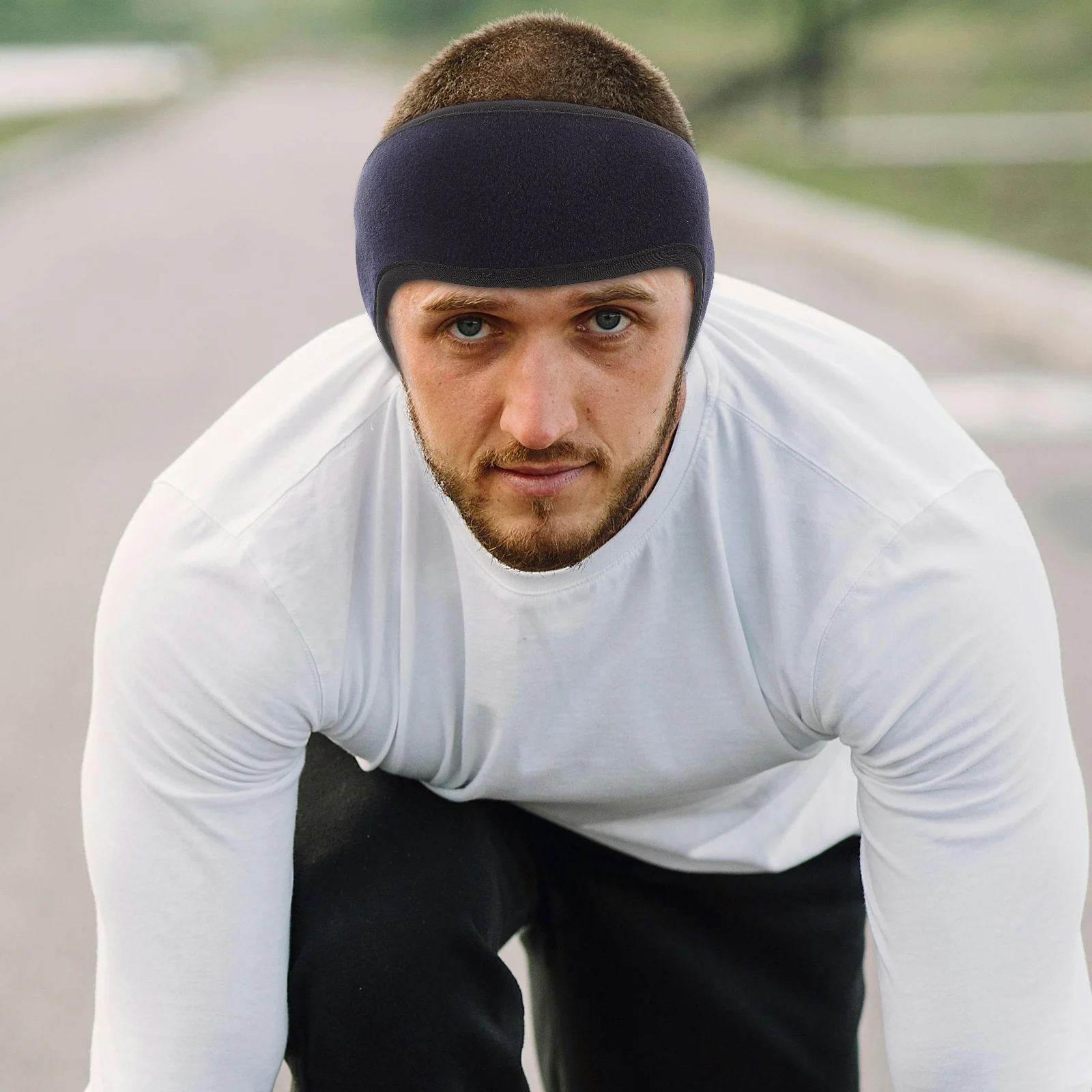 

Warm Ear Belt Muffs Headband Earmuff Fleece Covers Anti Noise Sleep Suitable Winter Outdoor Sports Running Ski Men Women