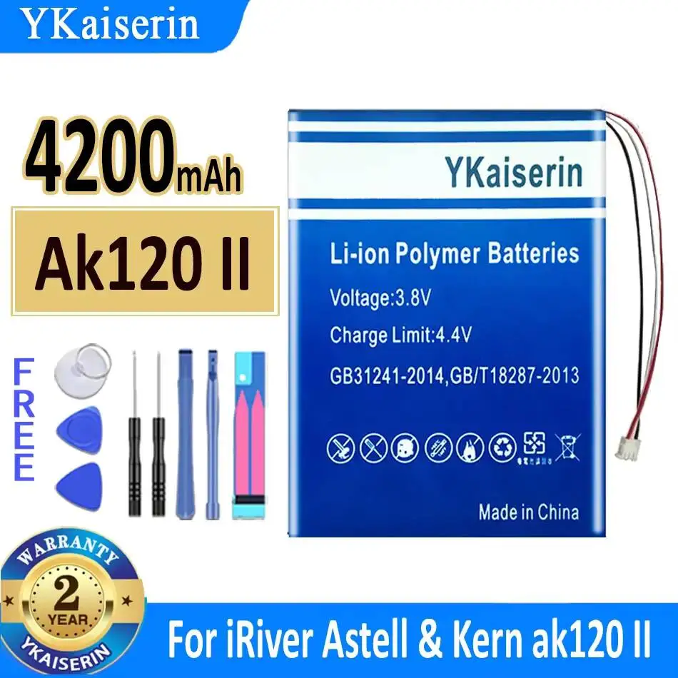 

For Iriver Astell & Kern ak120 II 2 Gen Durable Player Battery 4200mAh