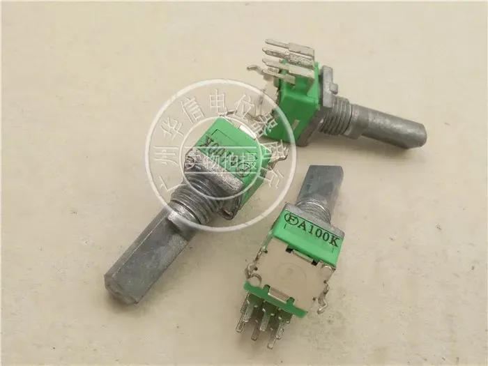 Pu Yao f RK097G vertical double potentiometer A100k handle length 20MMF 09125G-1