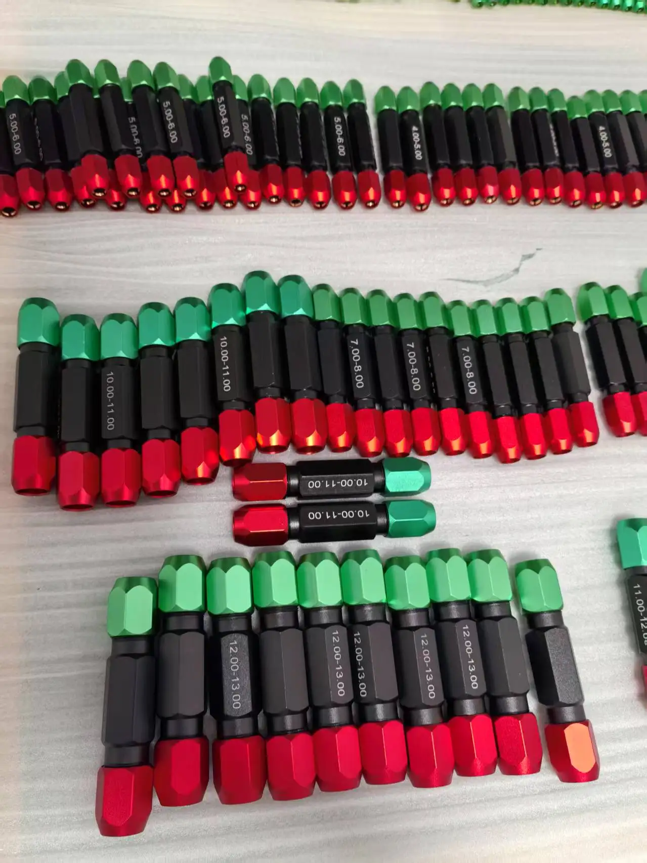 Pin guage handle,Adjustable Double-Head,measuring rod,without engraving,range 7-8mm 30pcs
